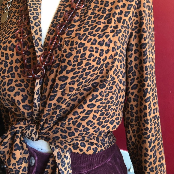 Leopard print button down by the limited! - Picture 3 of 4
